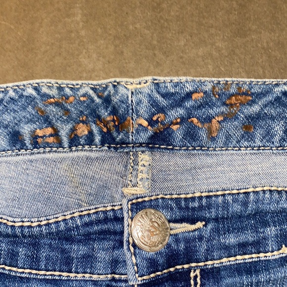 Seven7 Jeans Size 18 Cutoff High Waist Denim Jean Shorts - Picture 2 of 14